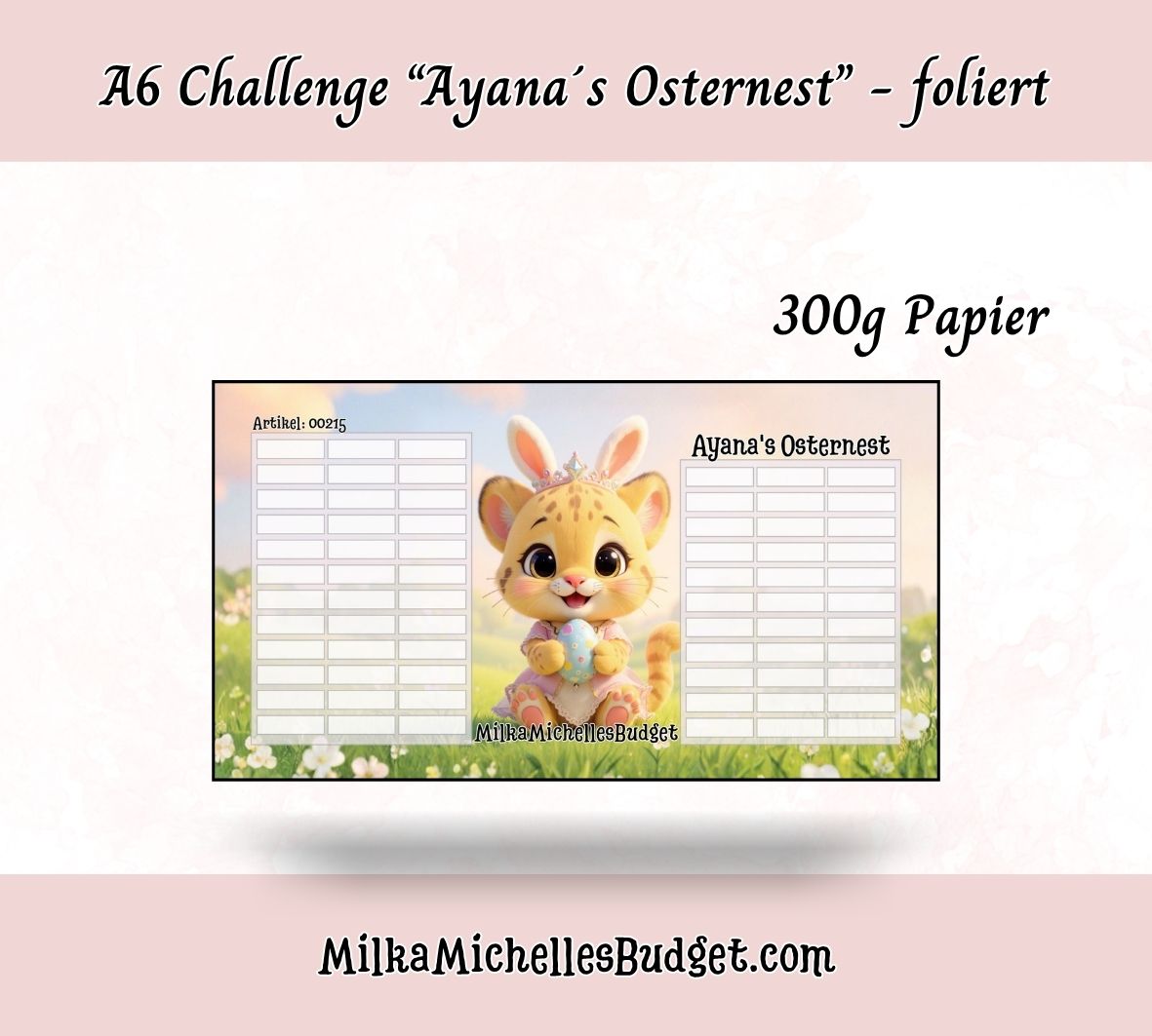 🐣 Ayana’s Osternest – Deine fröhliche Sparchallenge für die Osterzeit 🐣
