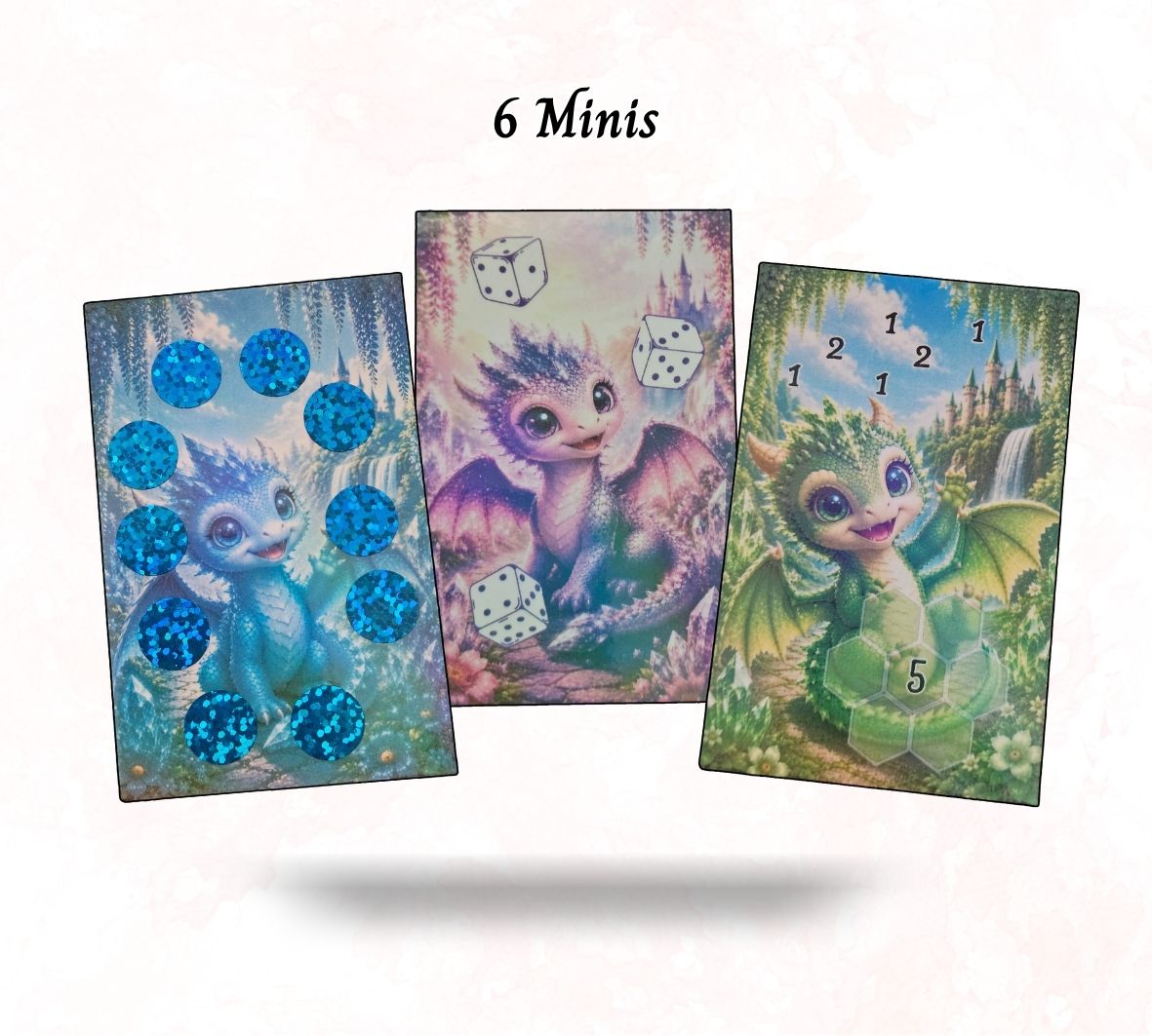 Drachenfunkeln – 6 magische Drachen Minis im A6 Format