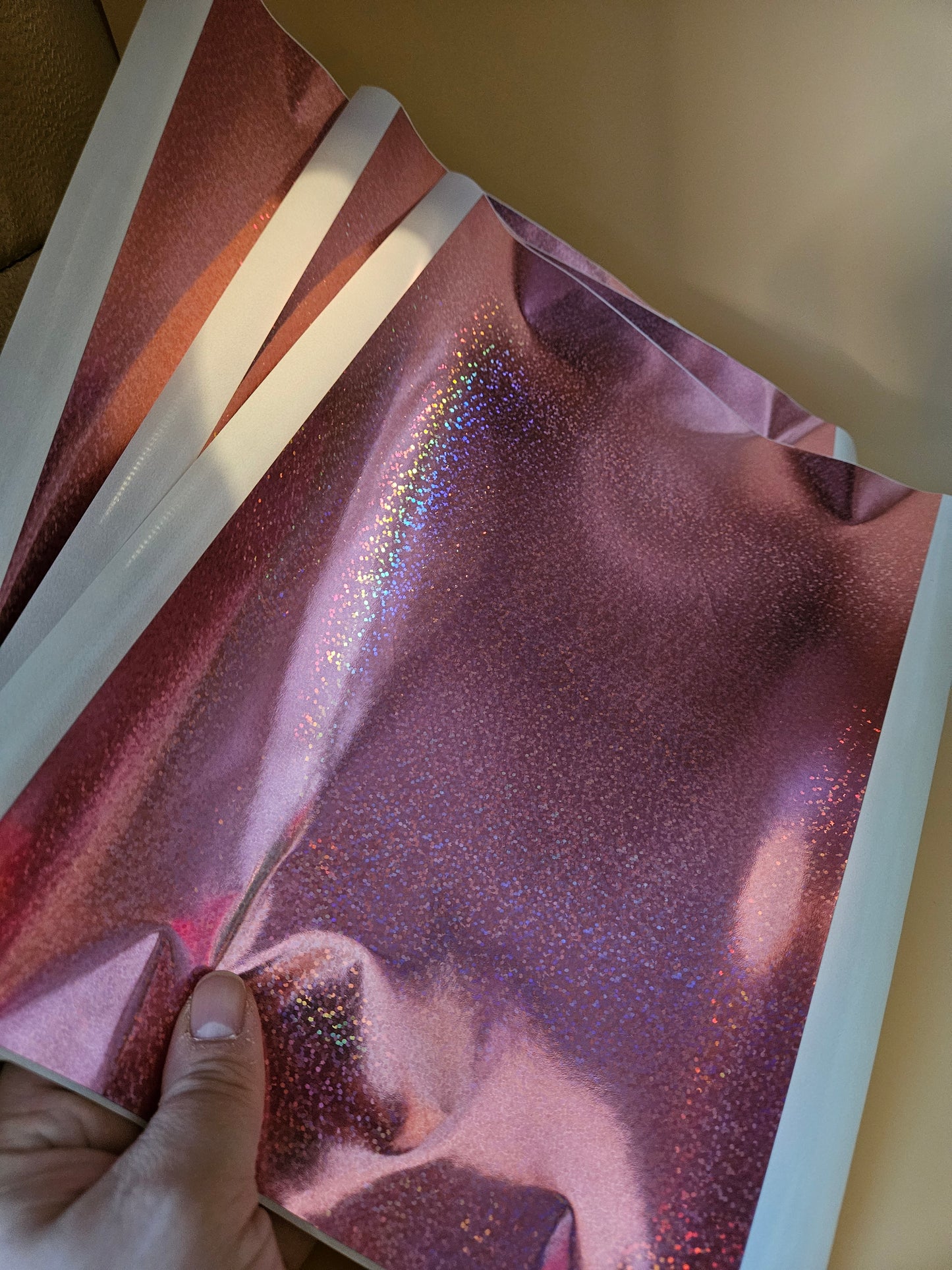 RubbelSheet A4 Glitzer Rosa