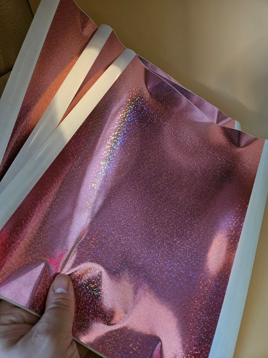 RubbelSheet A4 Glitzer Rosa