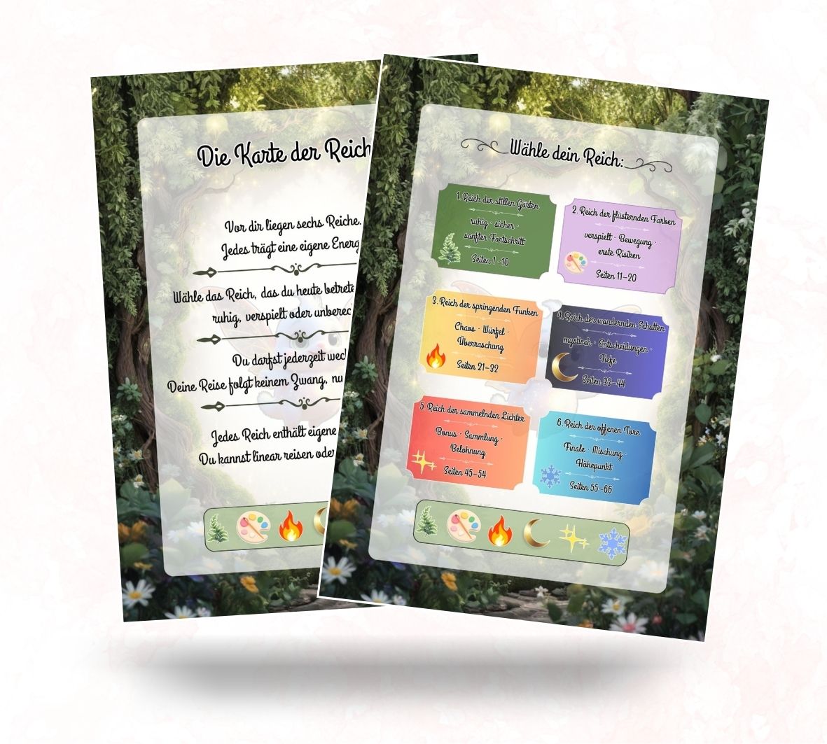 A5 Sparbuch - Die Reiche im Wald der stillen Magie