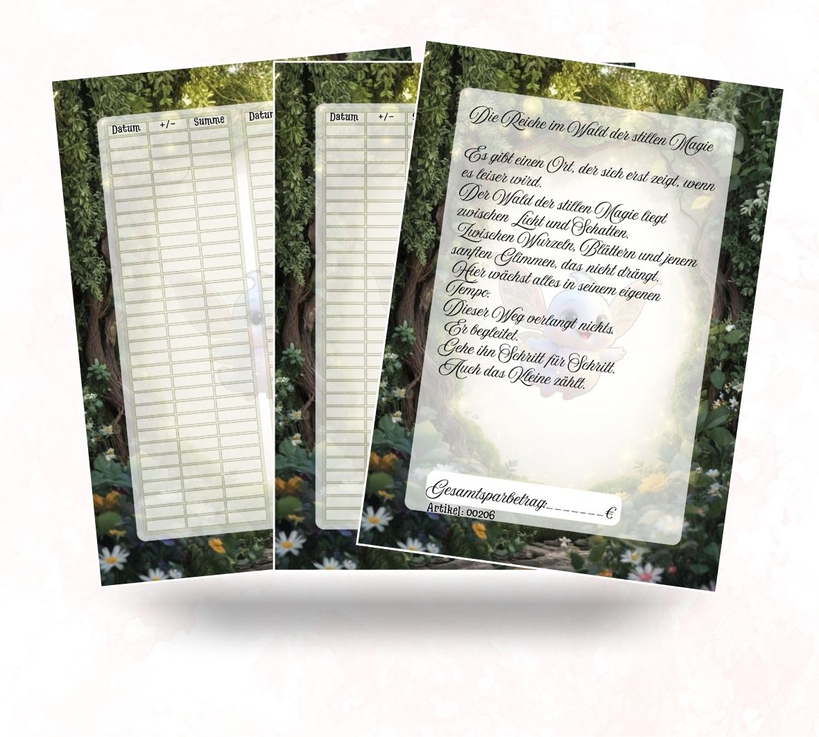 A5 Sparbuch - Die Reiche im Wald der stillen Magie