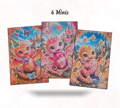 Drachenfunkeln – 6 magische Drachen Minis im A6 Format