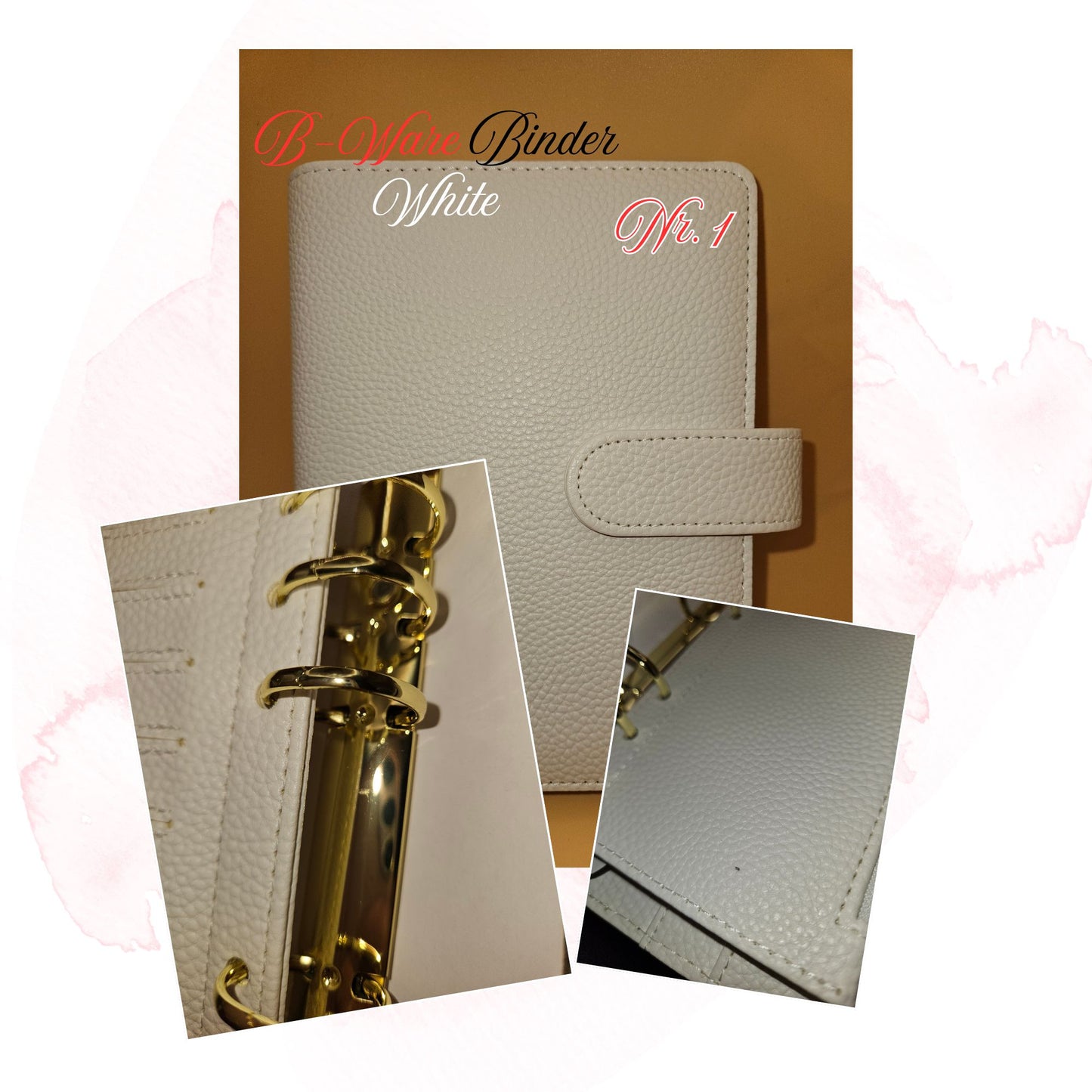 B-Ware Kiesel-Leder Binder A6 Teil 1