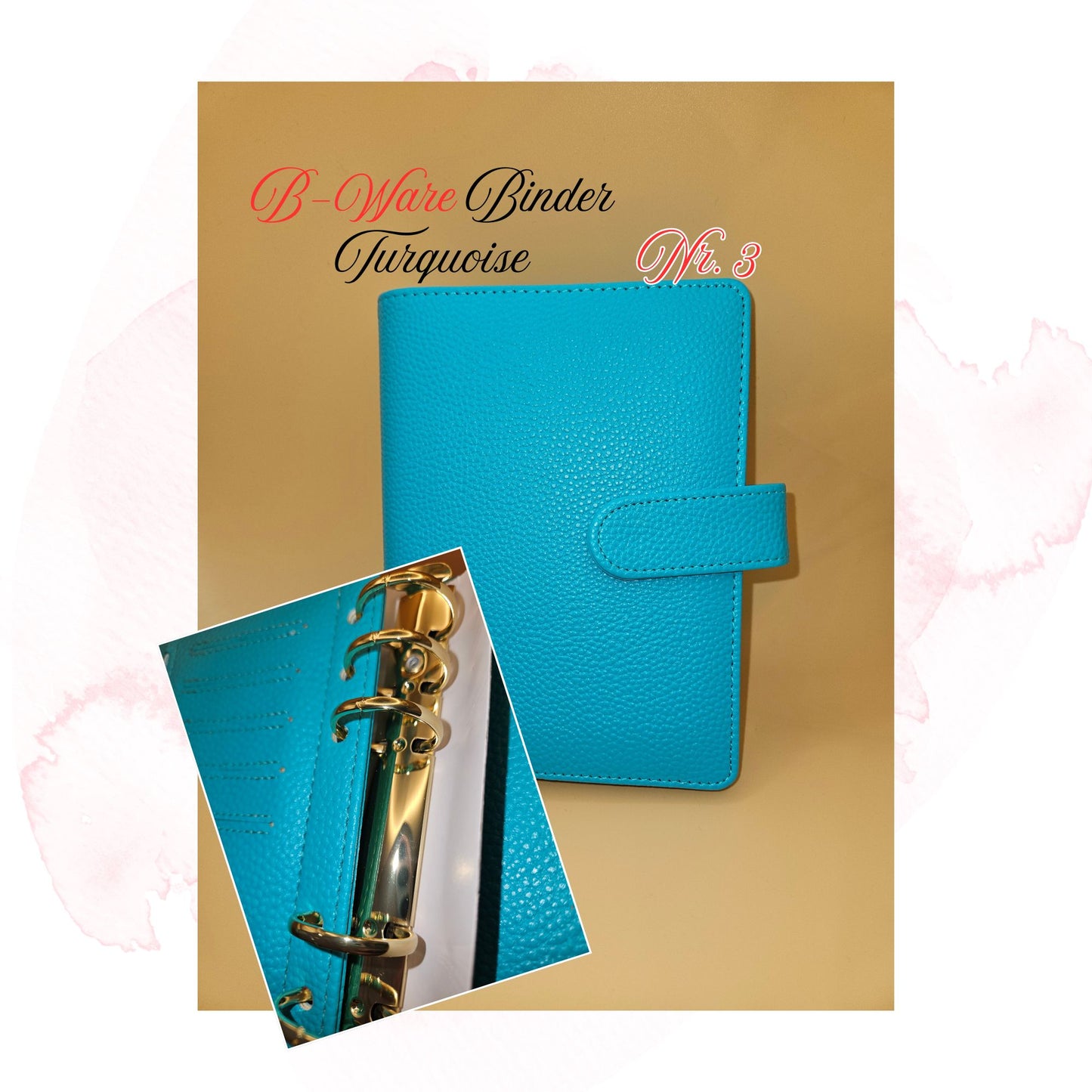 B-Ware Kiesel-Leder Binder A6 Teil 1