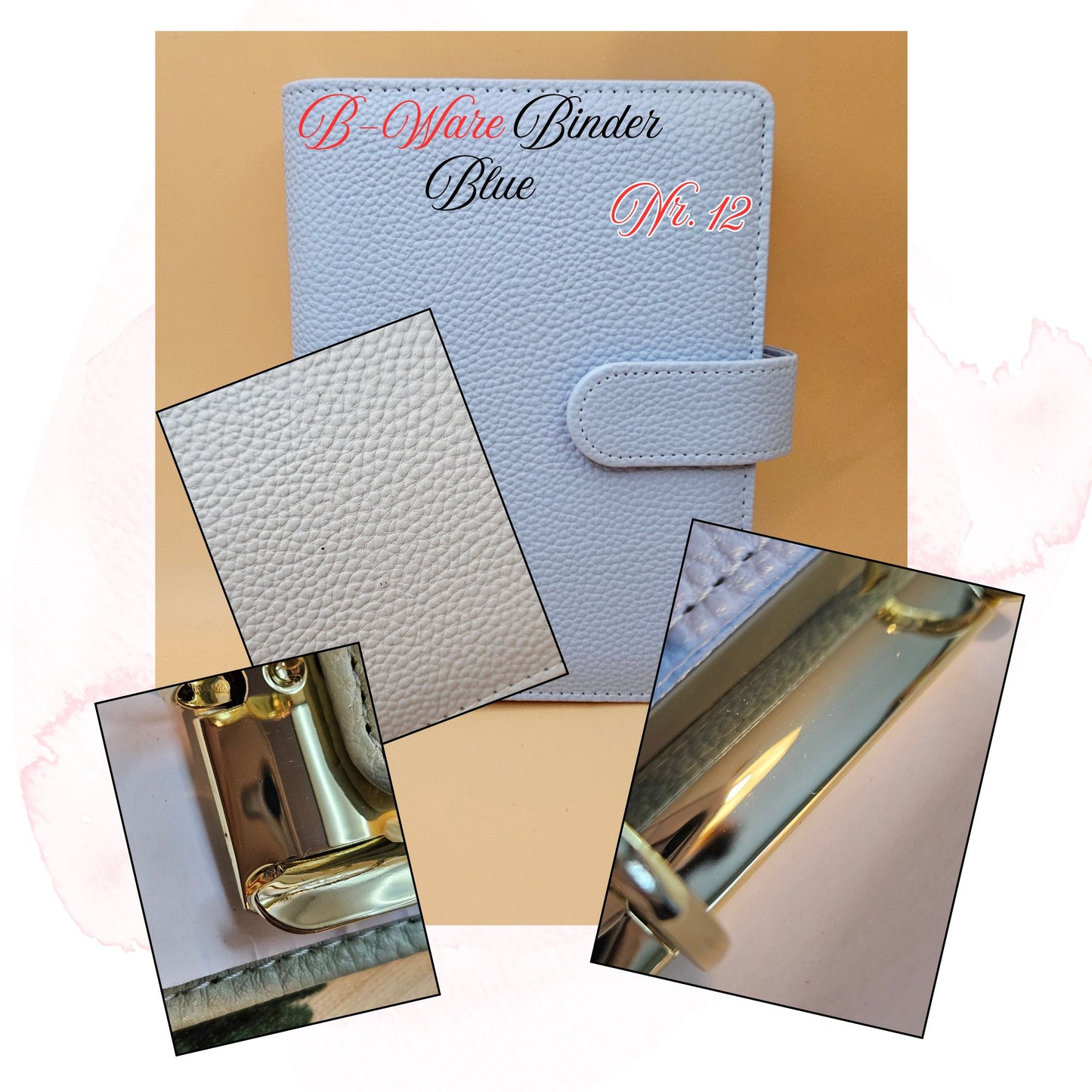 B-Ware Kiesel-Leder Binder A6 Teil 1