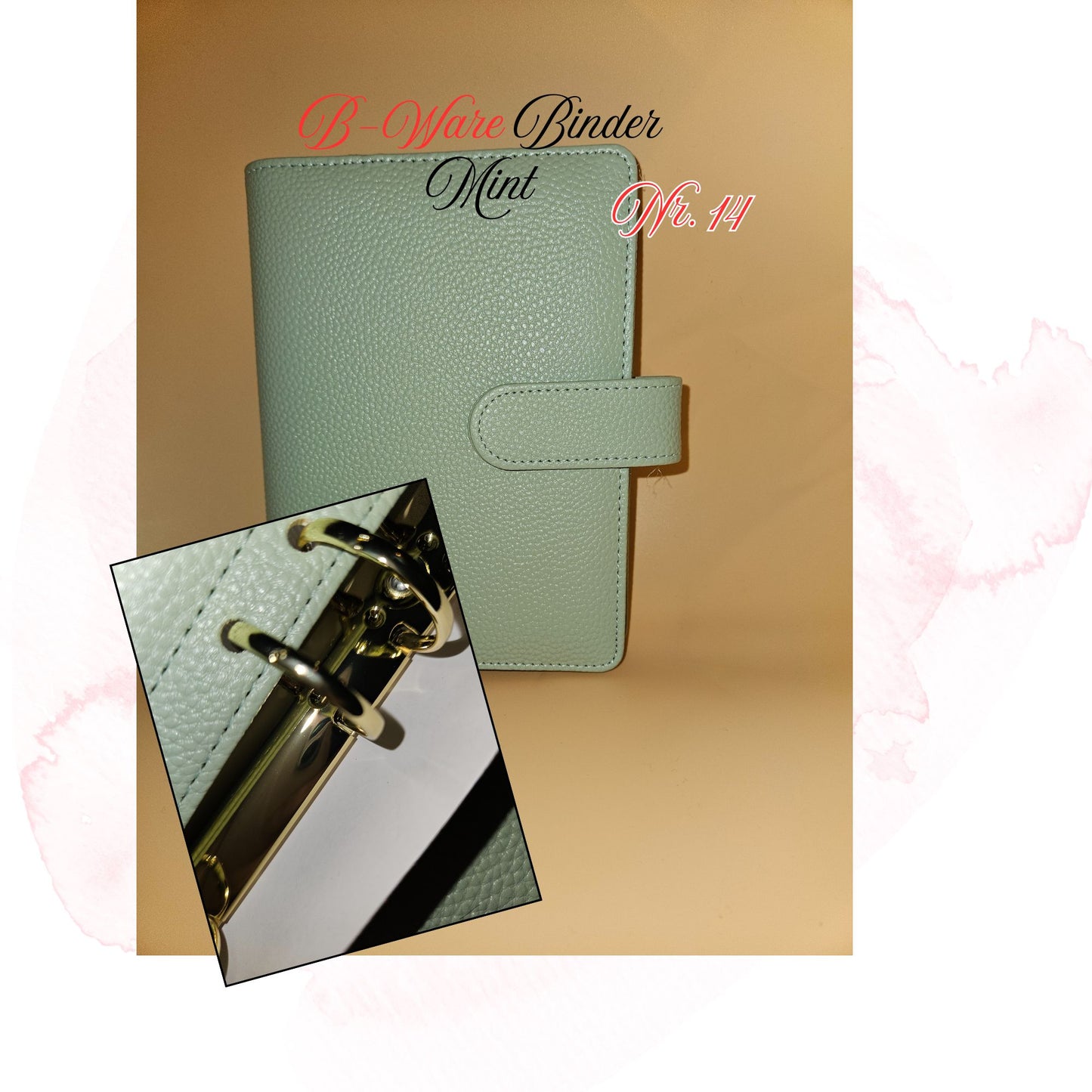 B-Ware Kiesel-Leder Binder A6 Teil 1