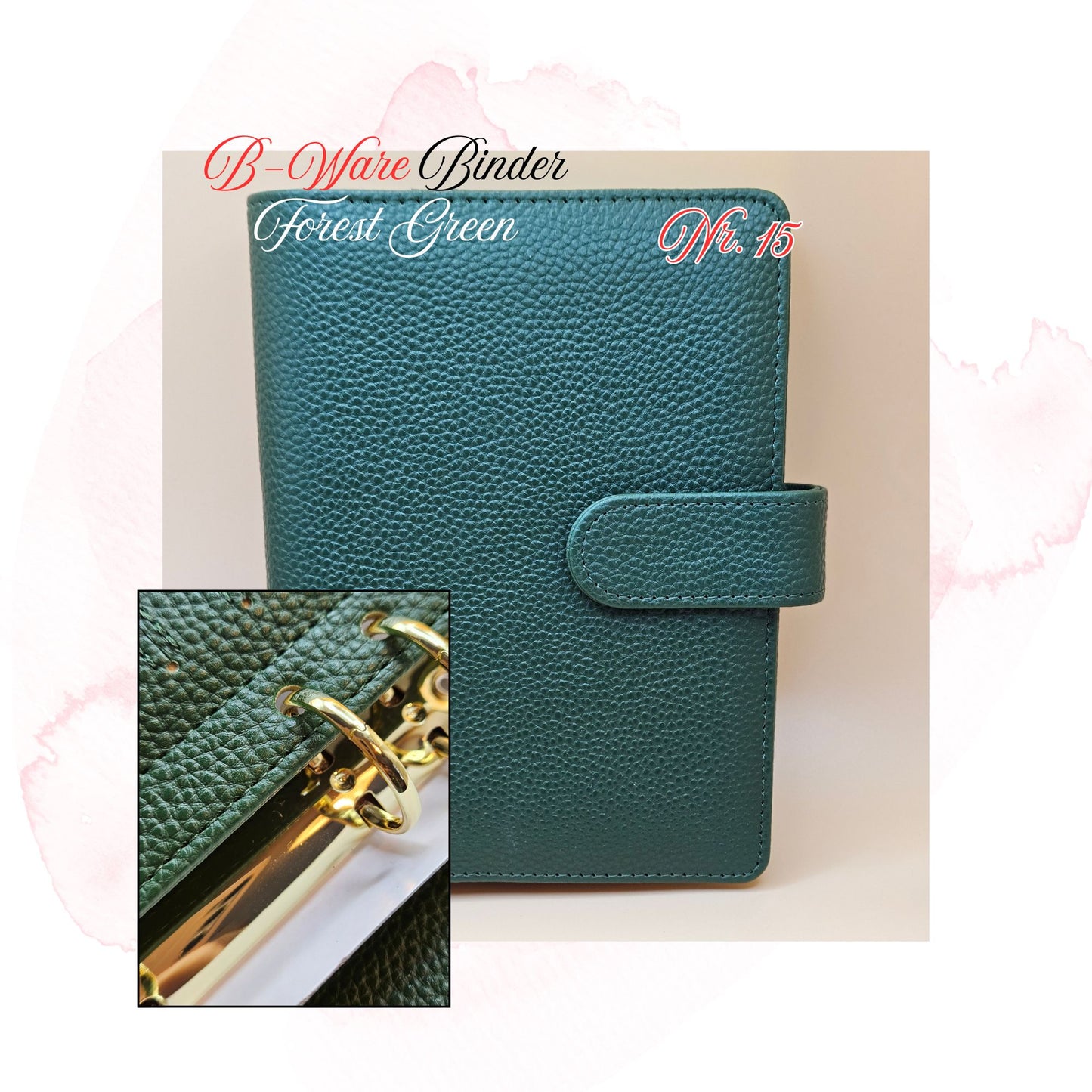 B-Ware Kiesel-Leder Binder A6 Teil 1