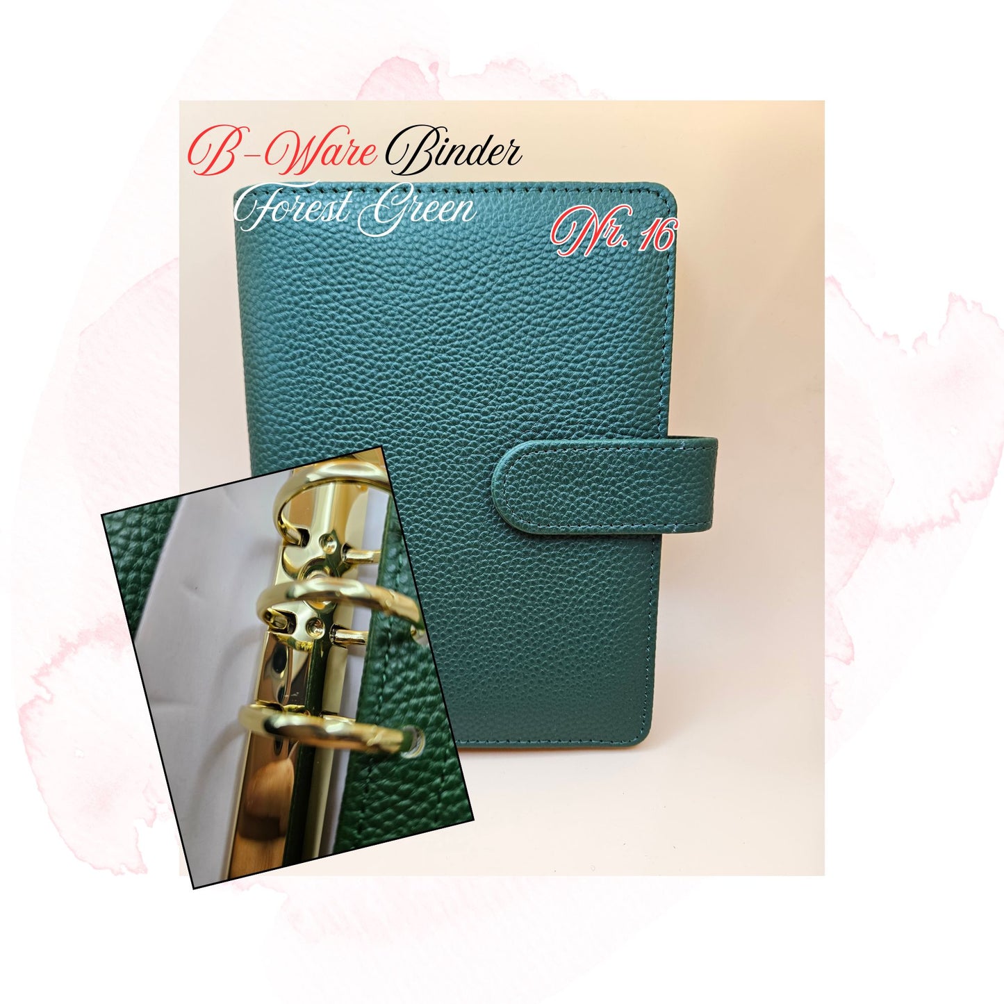 B-Ware Kiesel-Leder Binder A6 Teil 1