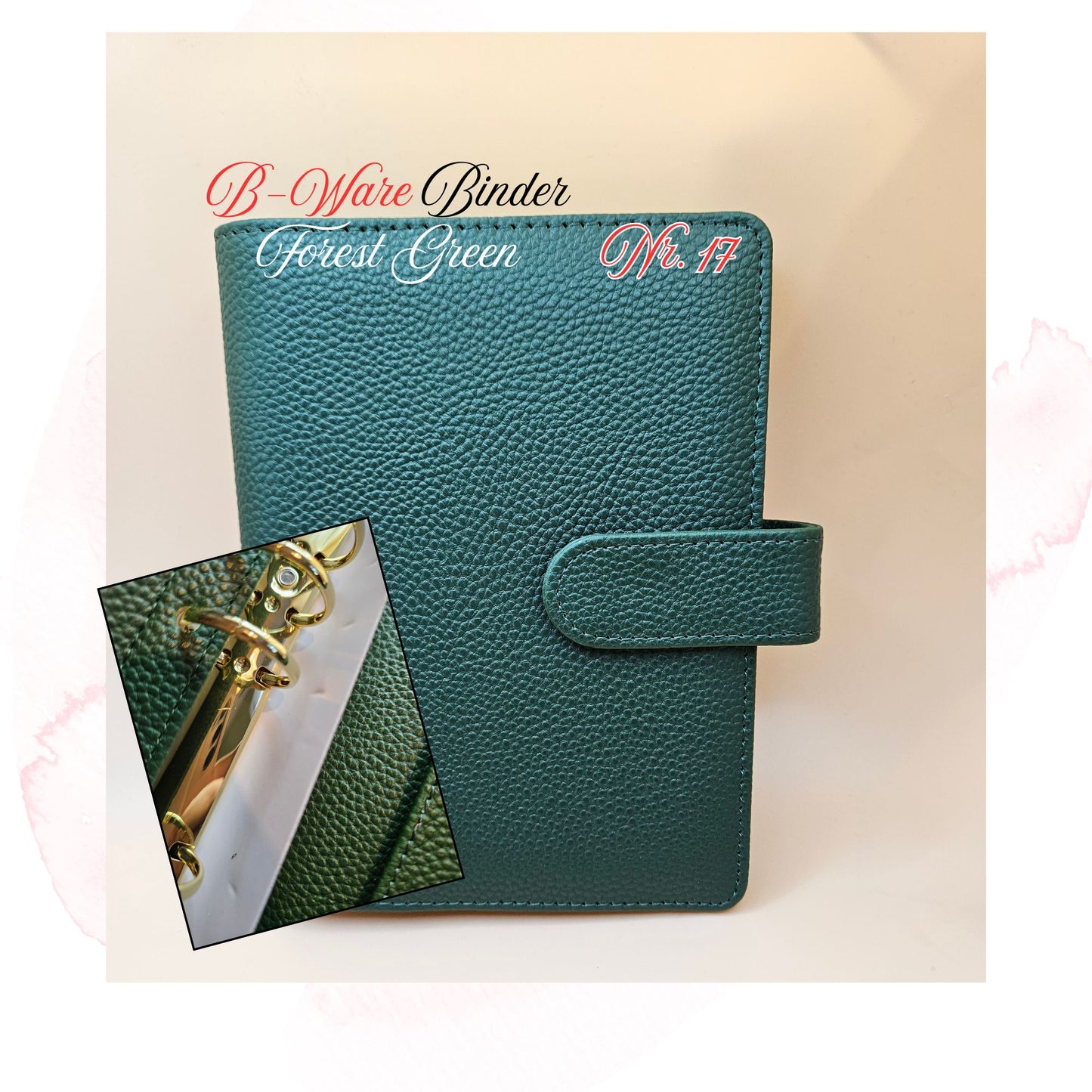 B-Ware Kiesel-Leder Binder A6 Teil 1