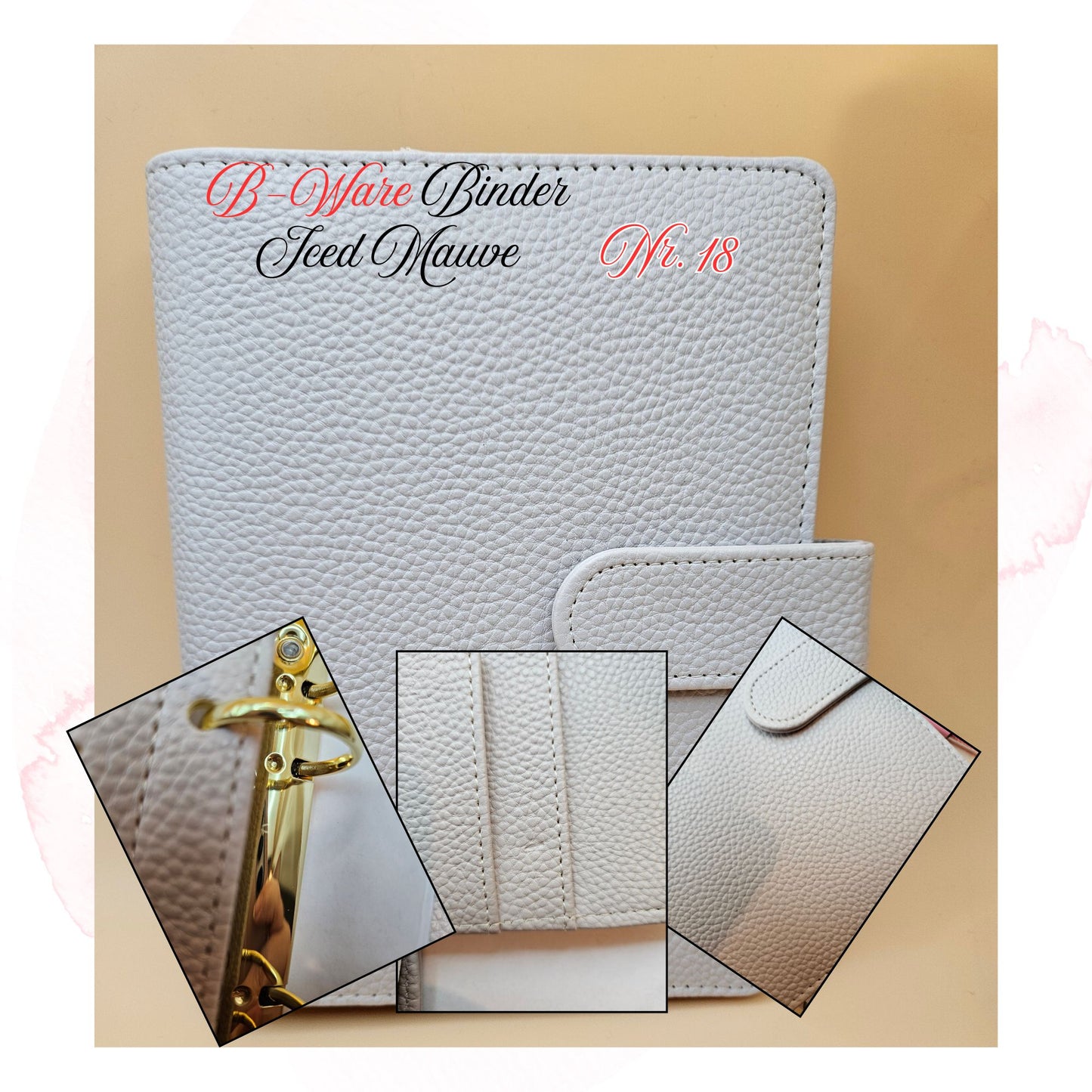 B-Ware Kiesel-Leder Binder A6 Teil 1