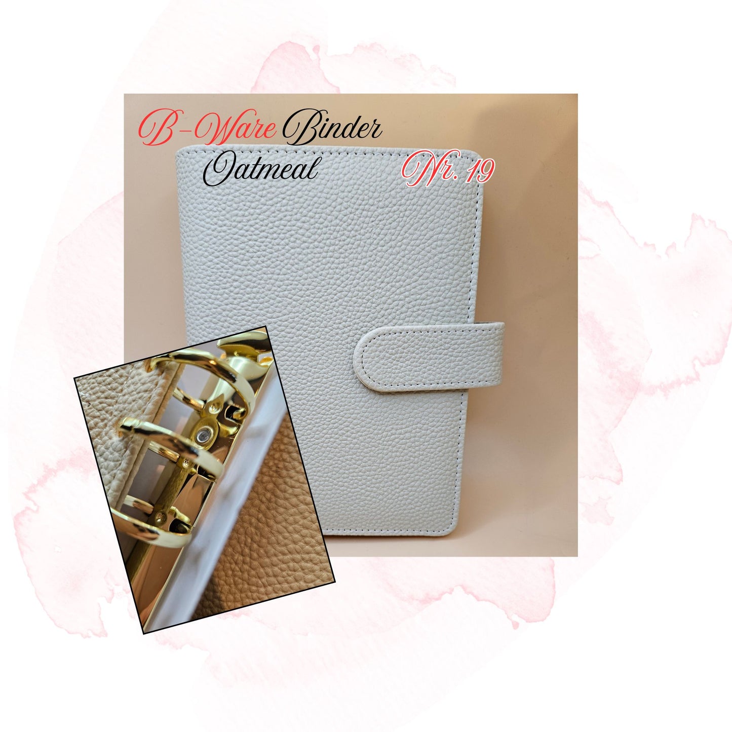 B-Ware Kiesel-Leder Binder A6 Teil 1