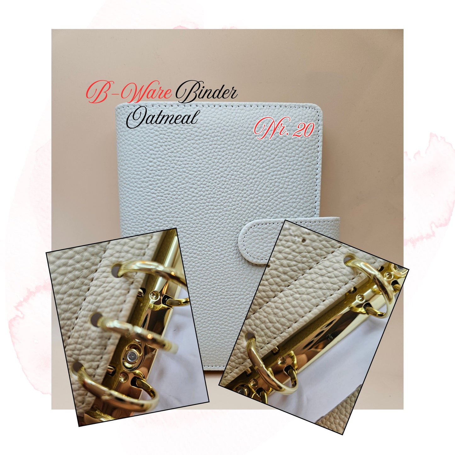 B-Ware Kiesel-Leder Binder A6 Teil 1