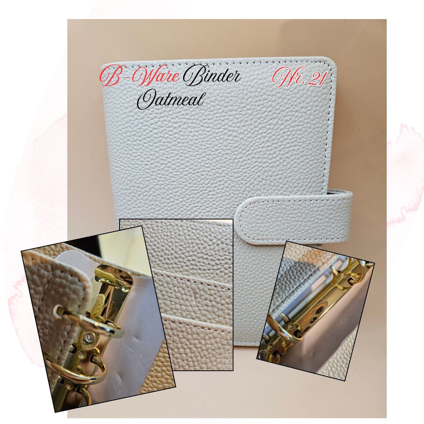 B-Ware Kiesel-Leder Binder A6 Teil 1