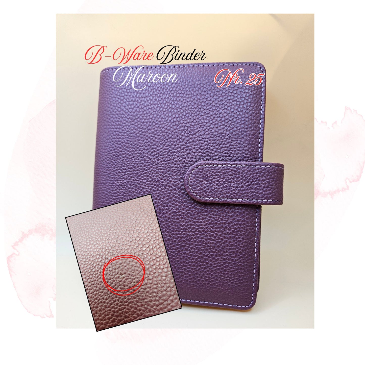 B-Ware Kiesel-Leder Binder A6 Teil 1