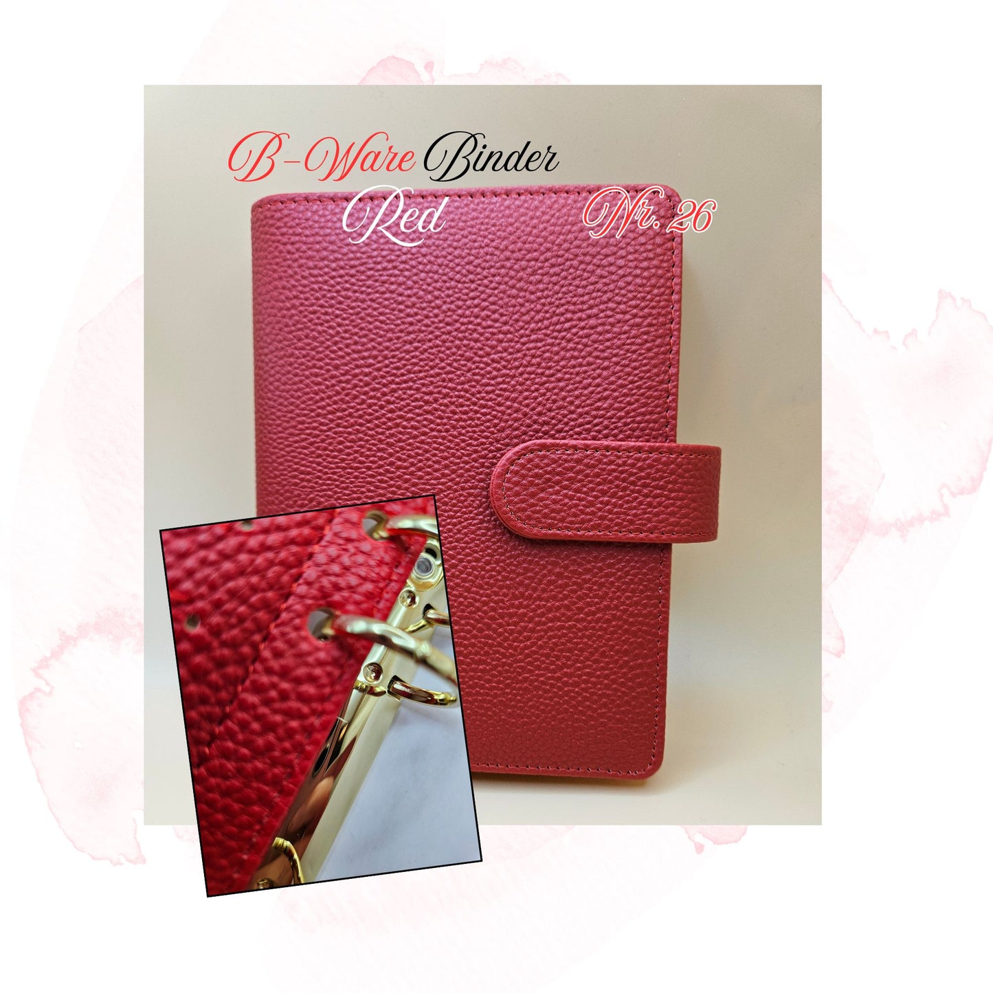 B-Ware Kiesel-Leder Binder A6 Teil 1