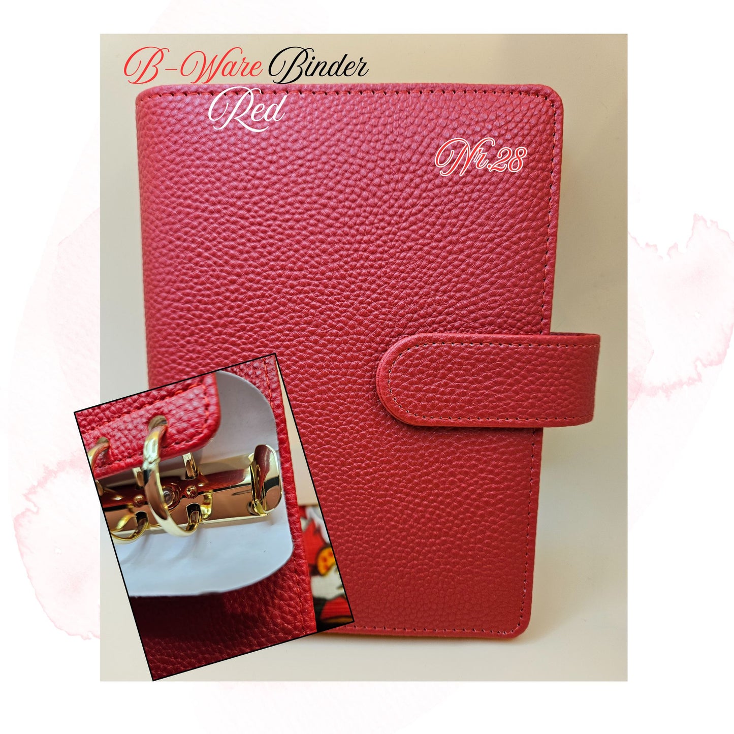 B-Ware Kiesel-Leder Binder A6 Teil 1