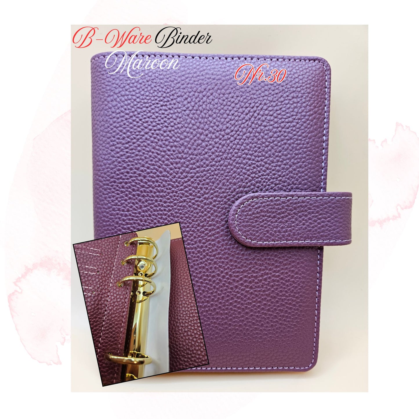 B-Ware Kiesel-Leder Binder A6 Teil 1