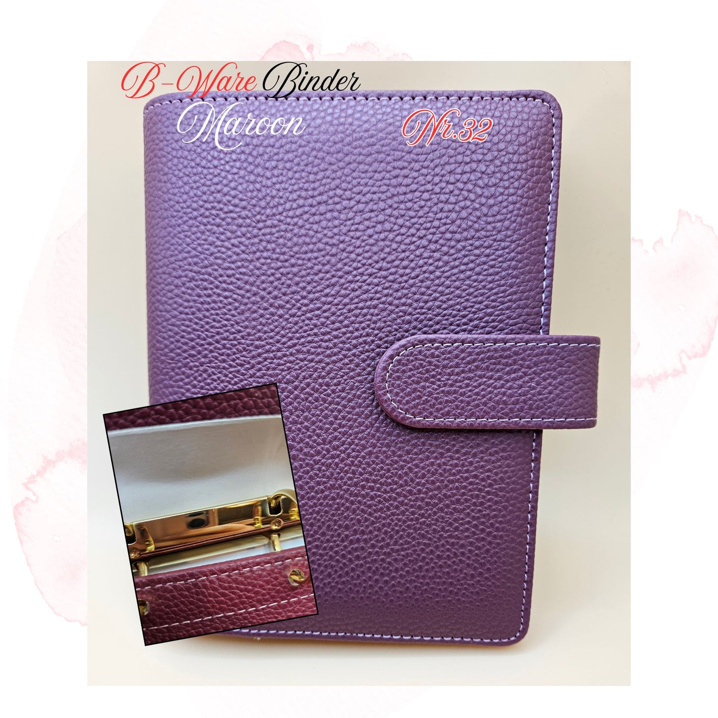 B-Ware Kiesel-Leder Binder A6 Teil 1