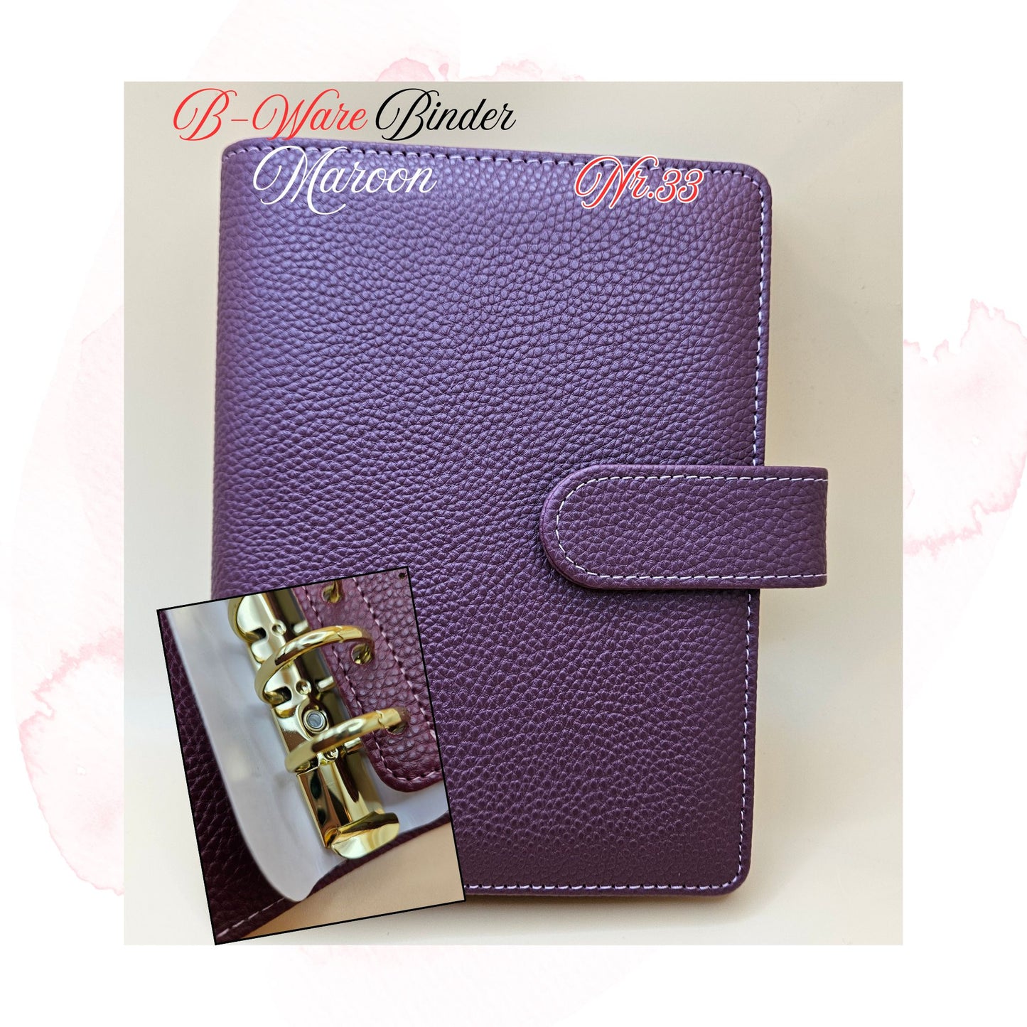 B-Ware Kiesel-Leder Binder A6 Teil 1