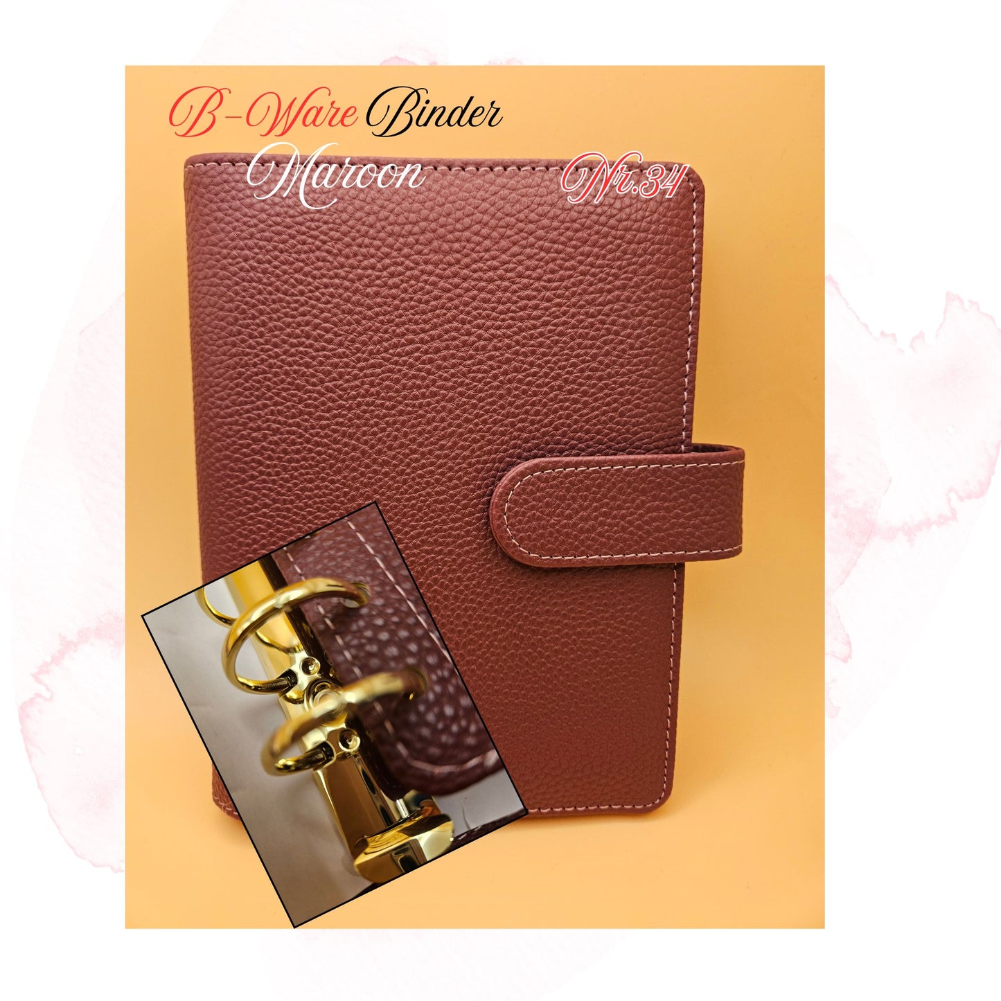 B-Ware Kiesel-Leder Binder A6 Teil 1