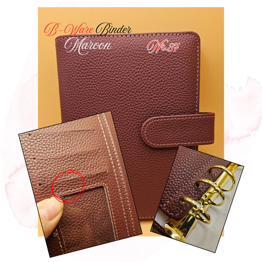 B-Ware Kiesel-Leder Binder A6 Teil 2