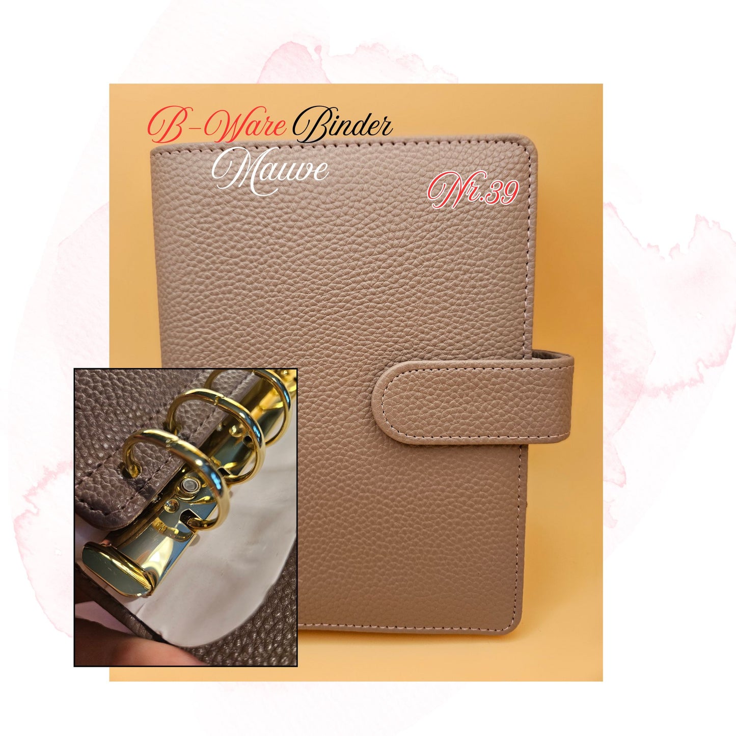 B-Ware Kiesel-Leder Binder A6 Teil 2