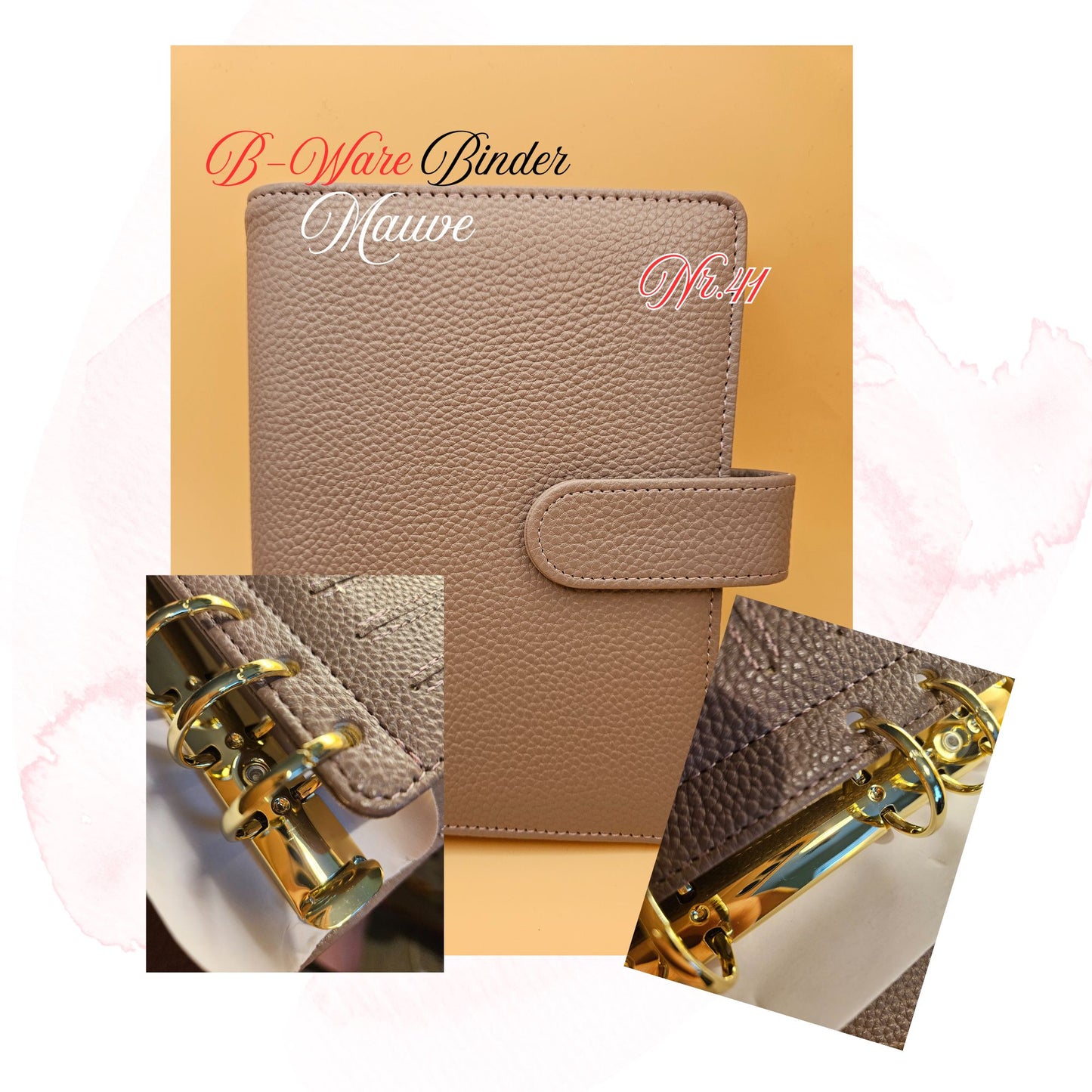 B-Ware Kiesel-Leder Binder A6 Teil 2