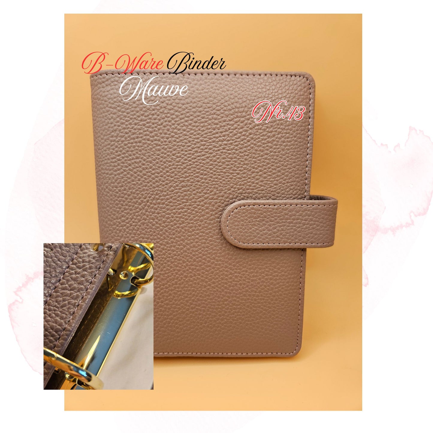 B-Ware Kiesel-Leder Binder A6 Teil 2