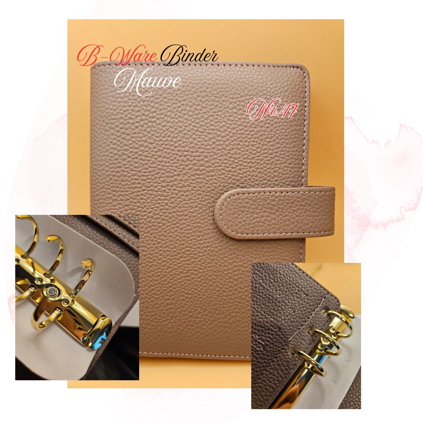 B-Ware Kiesel-Leder Binder A6 Teil 2