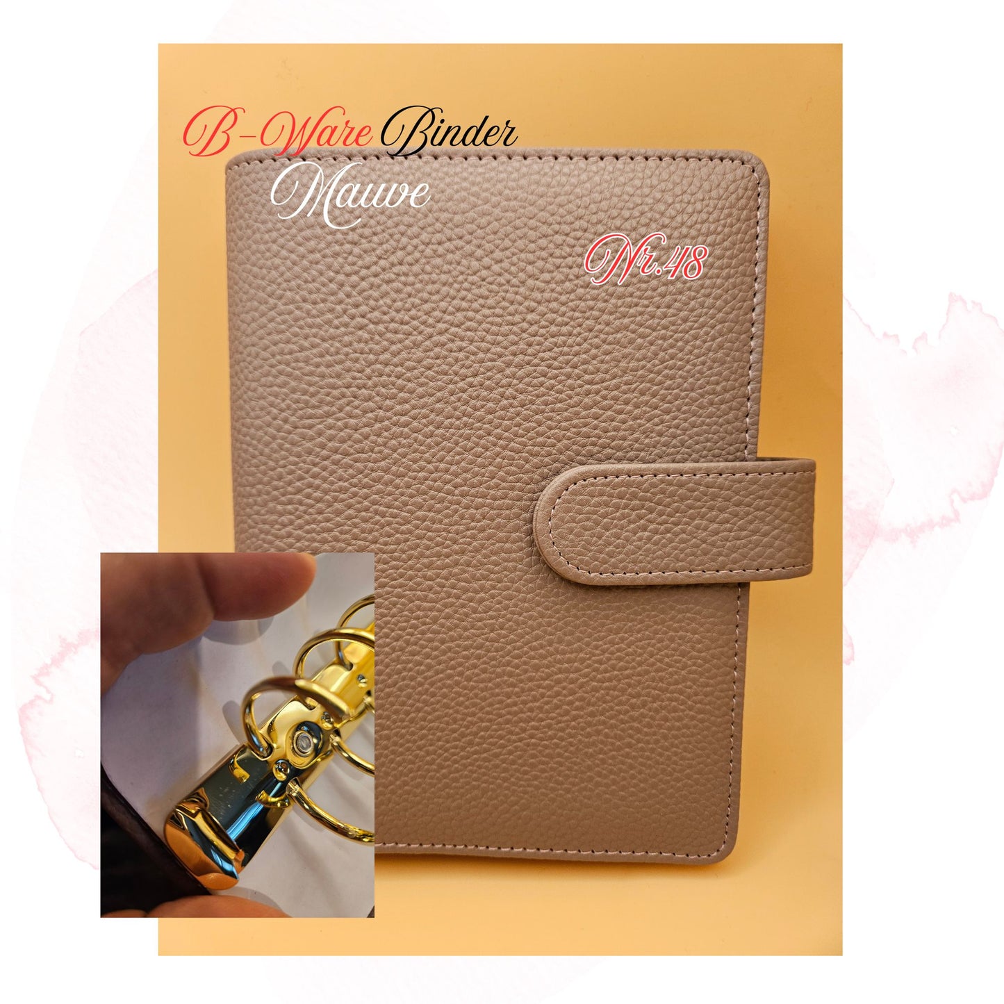 B-Ware Kiesel-Leder Binder A6 Teil 2