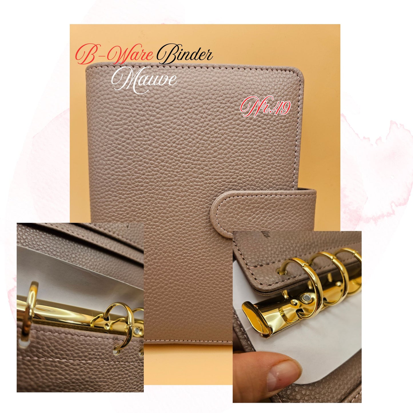 B-Ware Kiesel-Leder Binder A6 Teil 2