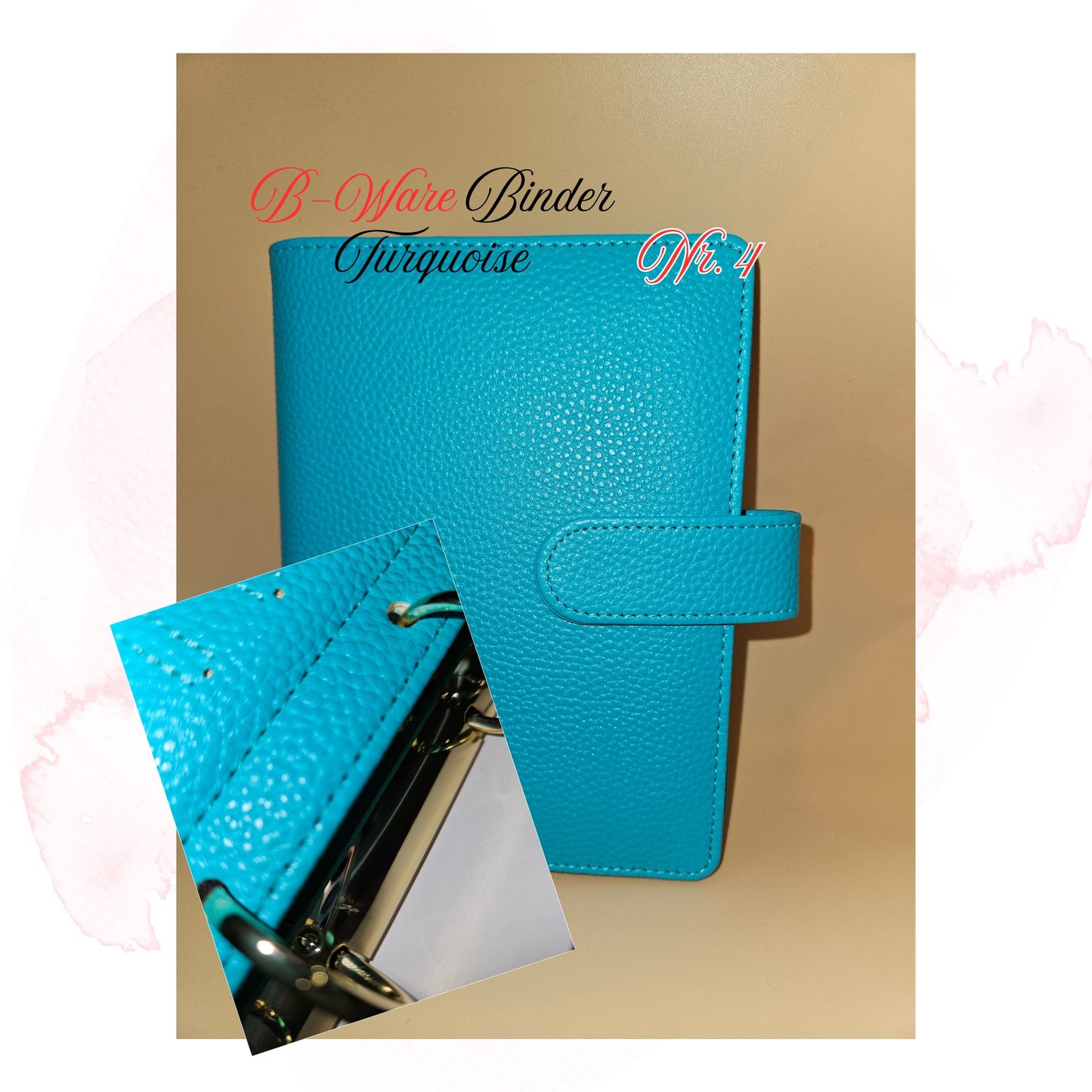 B-Ware Kiesel-Leder Binder A6 Teil 1