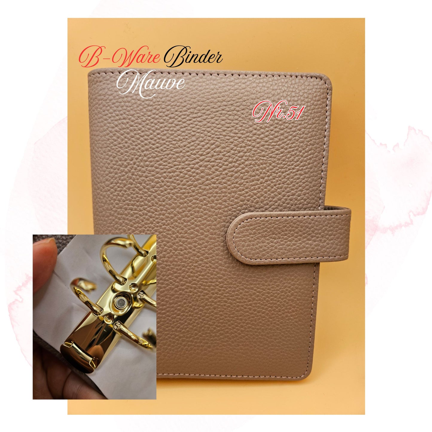 B-Ware Kiesel-Leder Binder A6 Teil 2