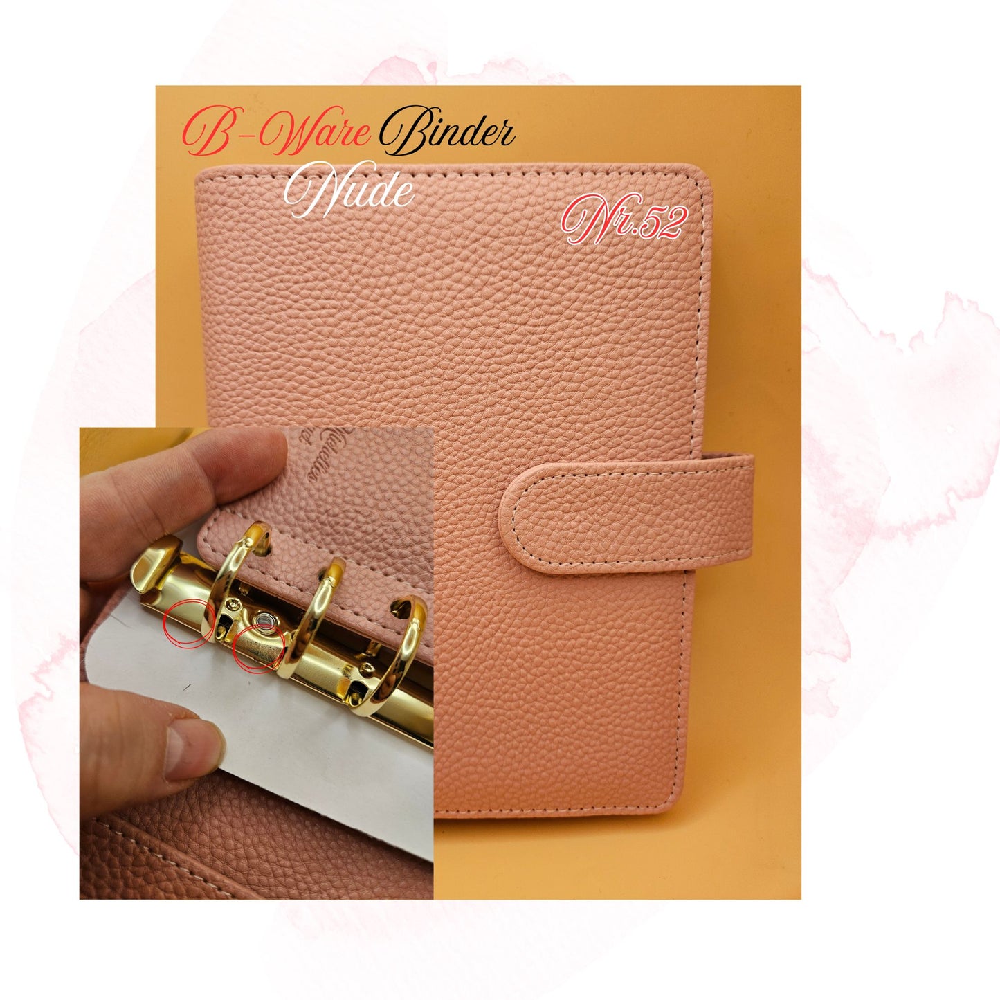 B-Ware Kiesel-Leder Binder A6 Teil 2