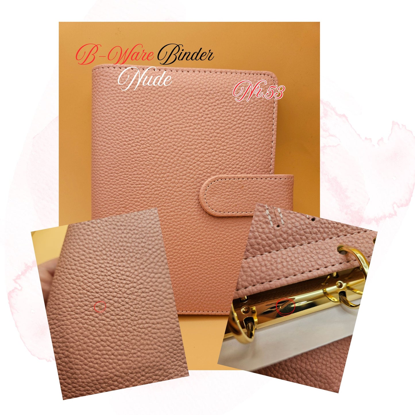 B-Ware Kiesel-Leder Binder A6 Teil 2