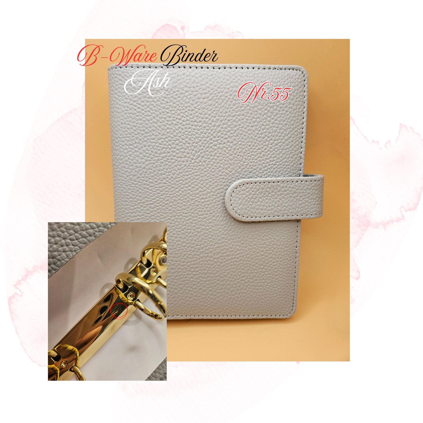 B-Ware Kiesel-Leder Binder A6 Teil 2