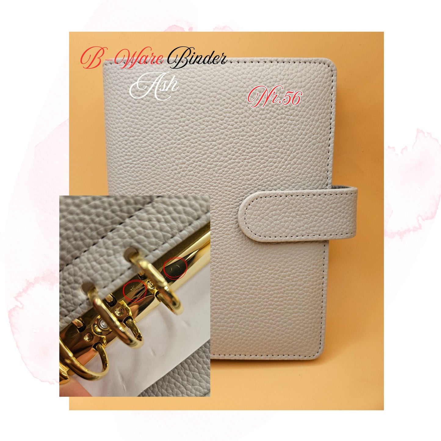 B-Ware Kiesel-Leder Binder A6 Teil 2