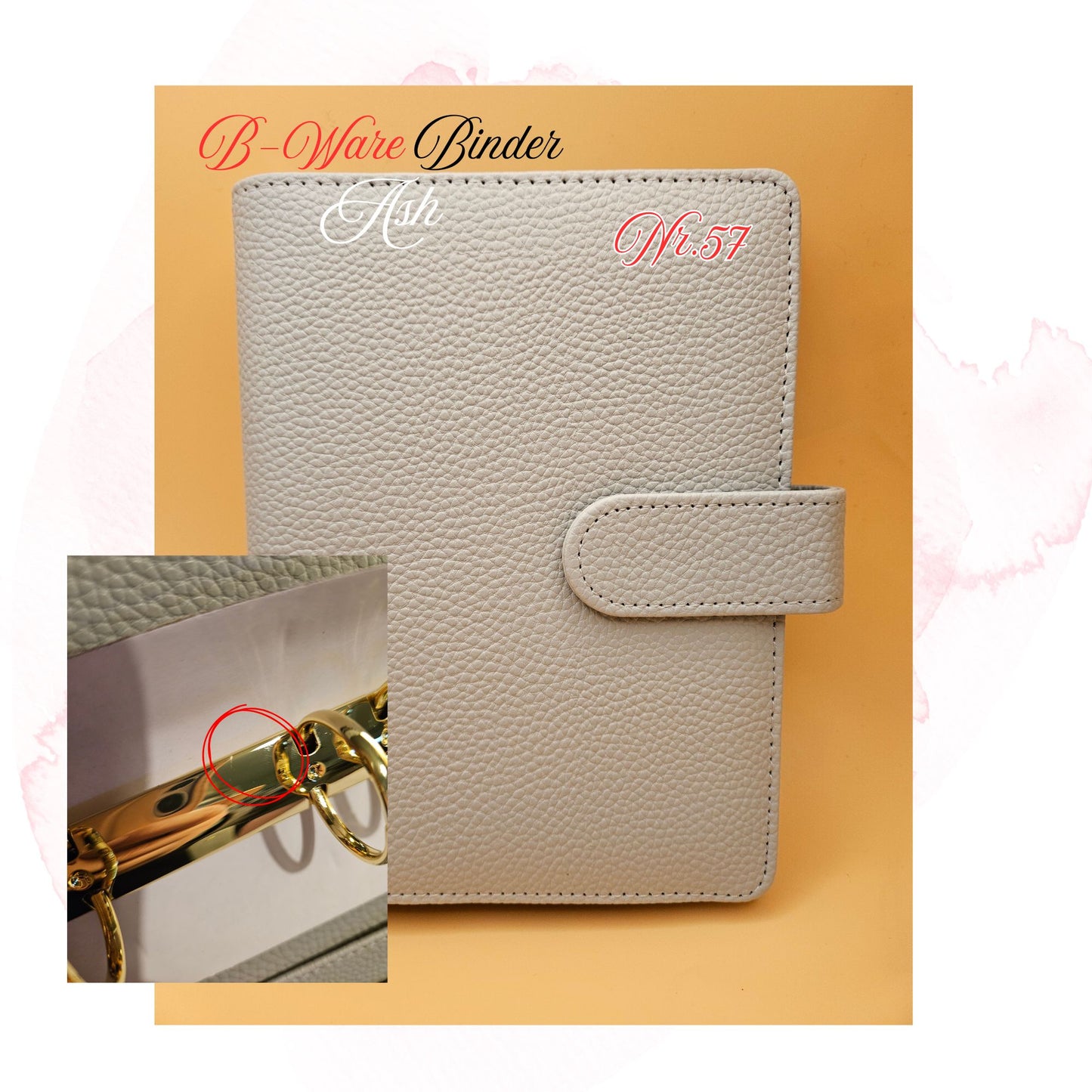 B-Ware Kiesel-Leder Binder A6 Teil 2