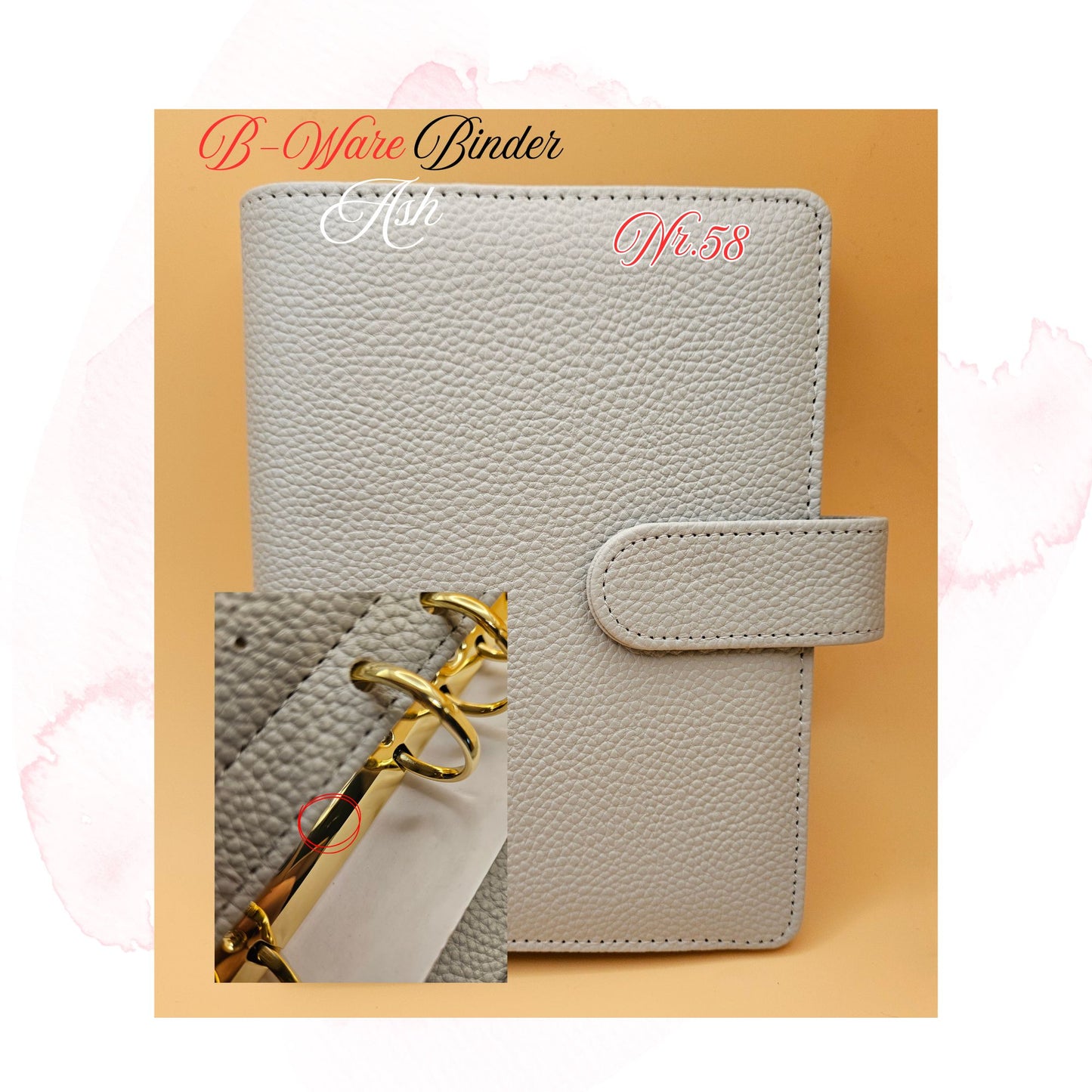 B-Ware Kiesel-Leder Binder A6 Teil 2