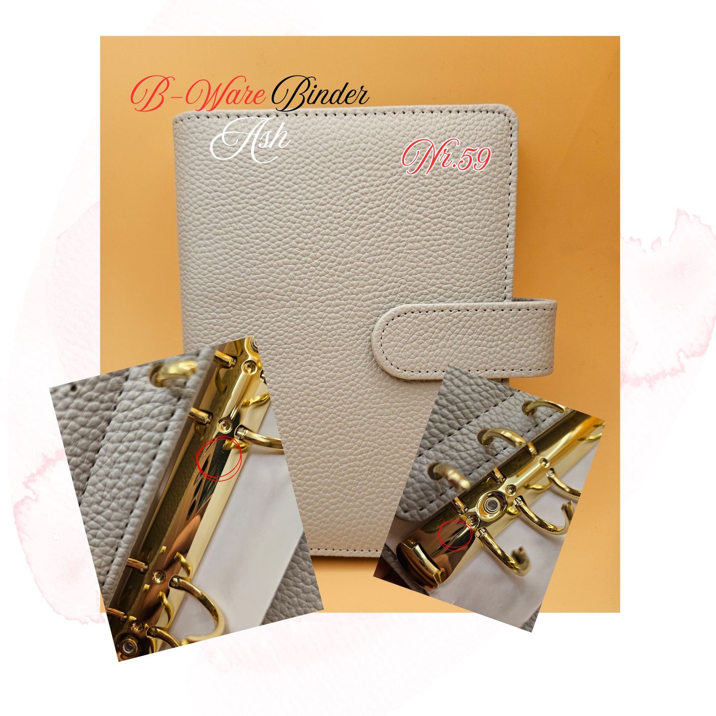 B-Ware Kiesel-Leder Binder A6 Teil 2