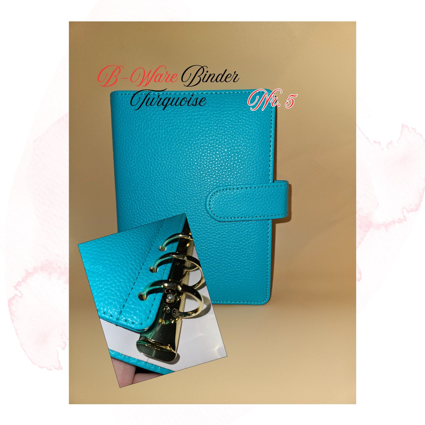 B-Ware Kiesel-Leder Binder A6 Teil 1