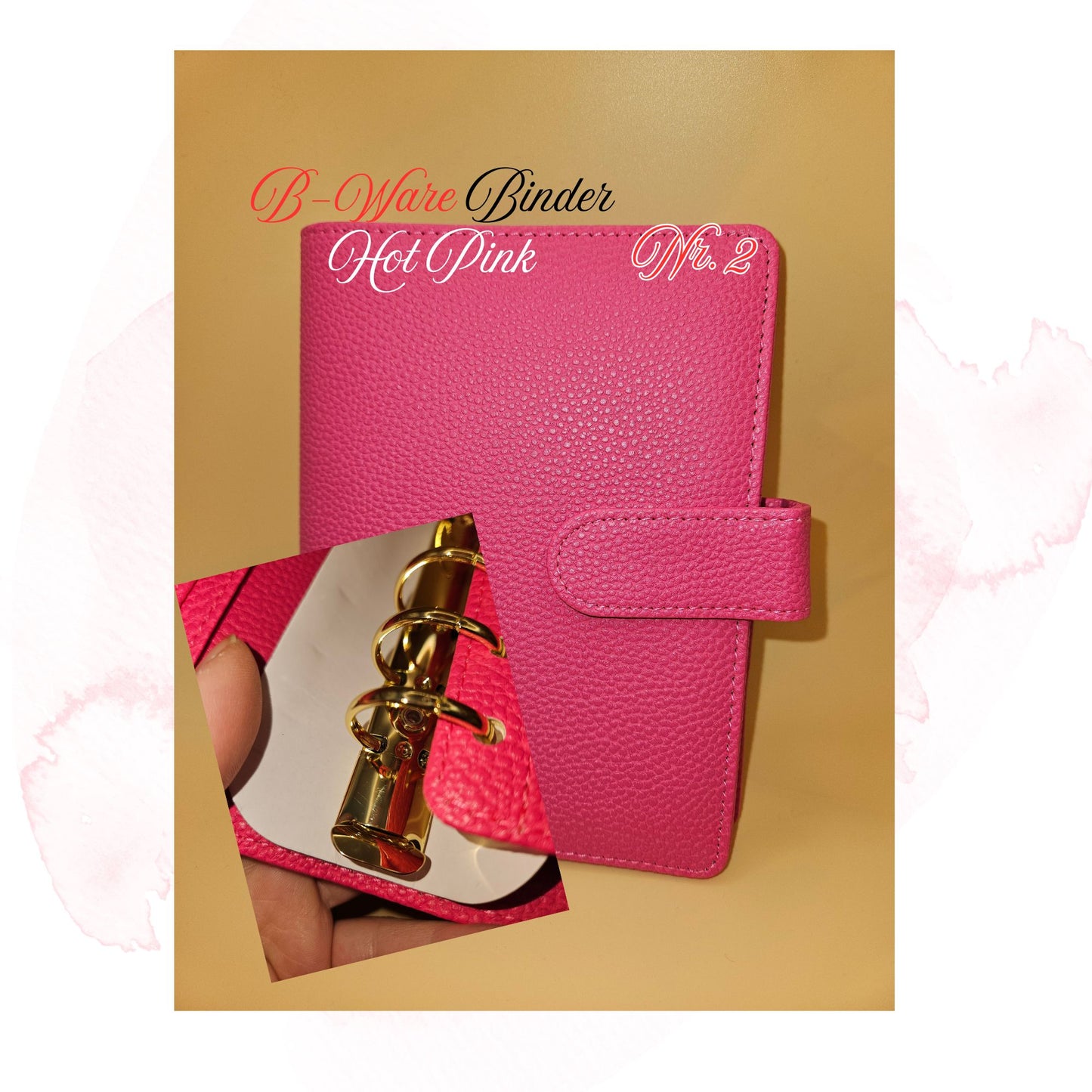 B-Ware Kiesel-Leder Binder A6 Teil 1