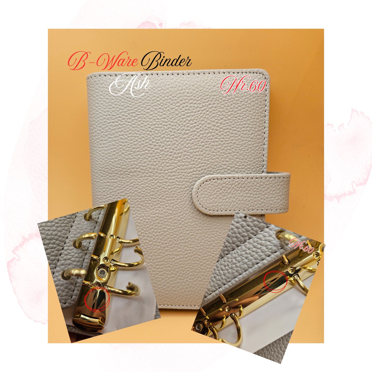 B-Ware Kiesel-Leder Binder A6 Teil 2
