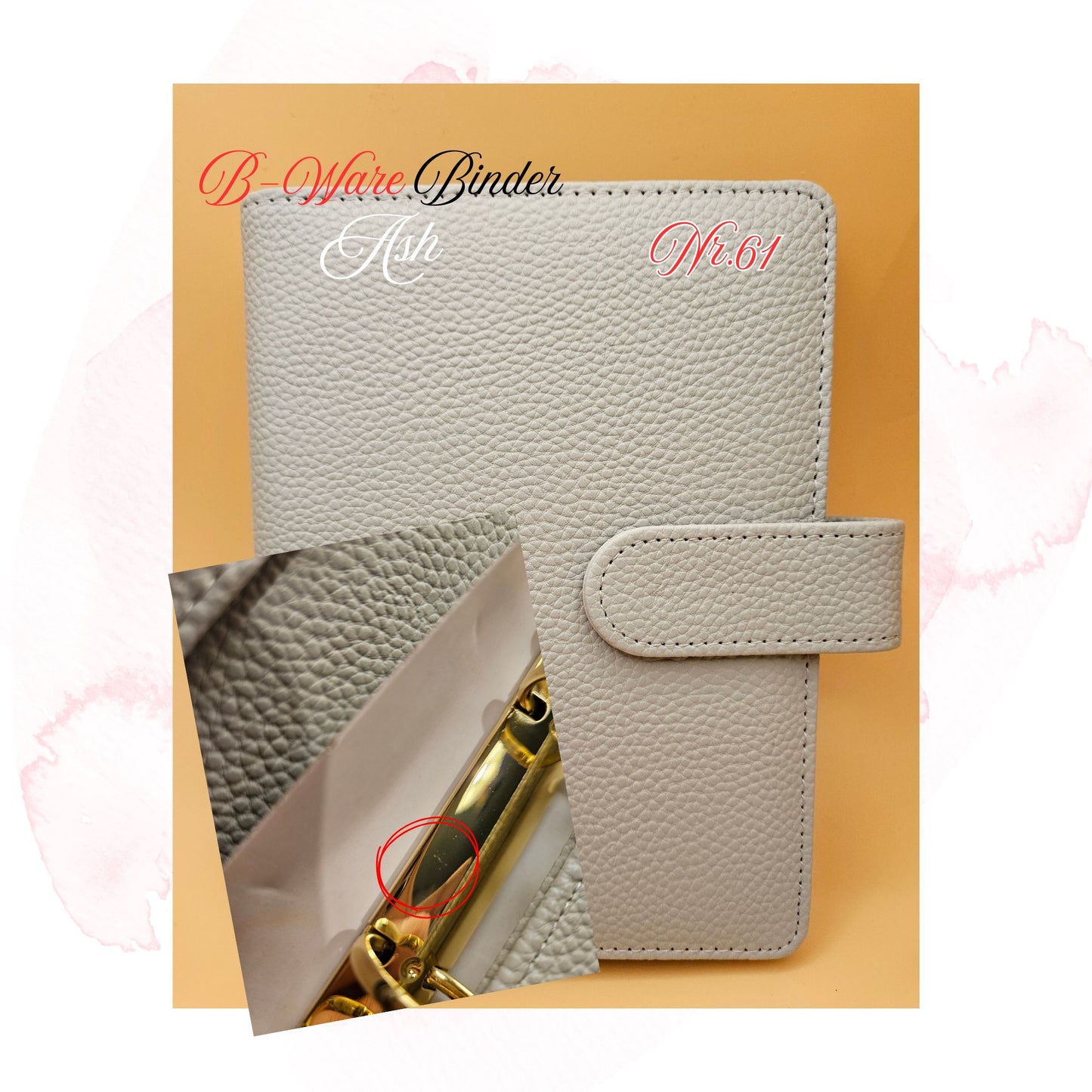 B-Ware Kiesel-Leder Binder A6 Teil 2