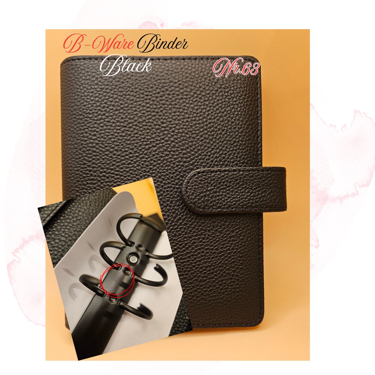 B-Ware Kiesel-Leder Binder A6 Teil 2