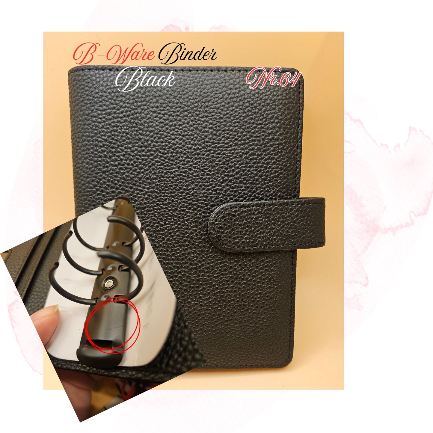B-Ware Kiesel-Leder Binder A6 Teil 2