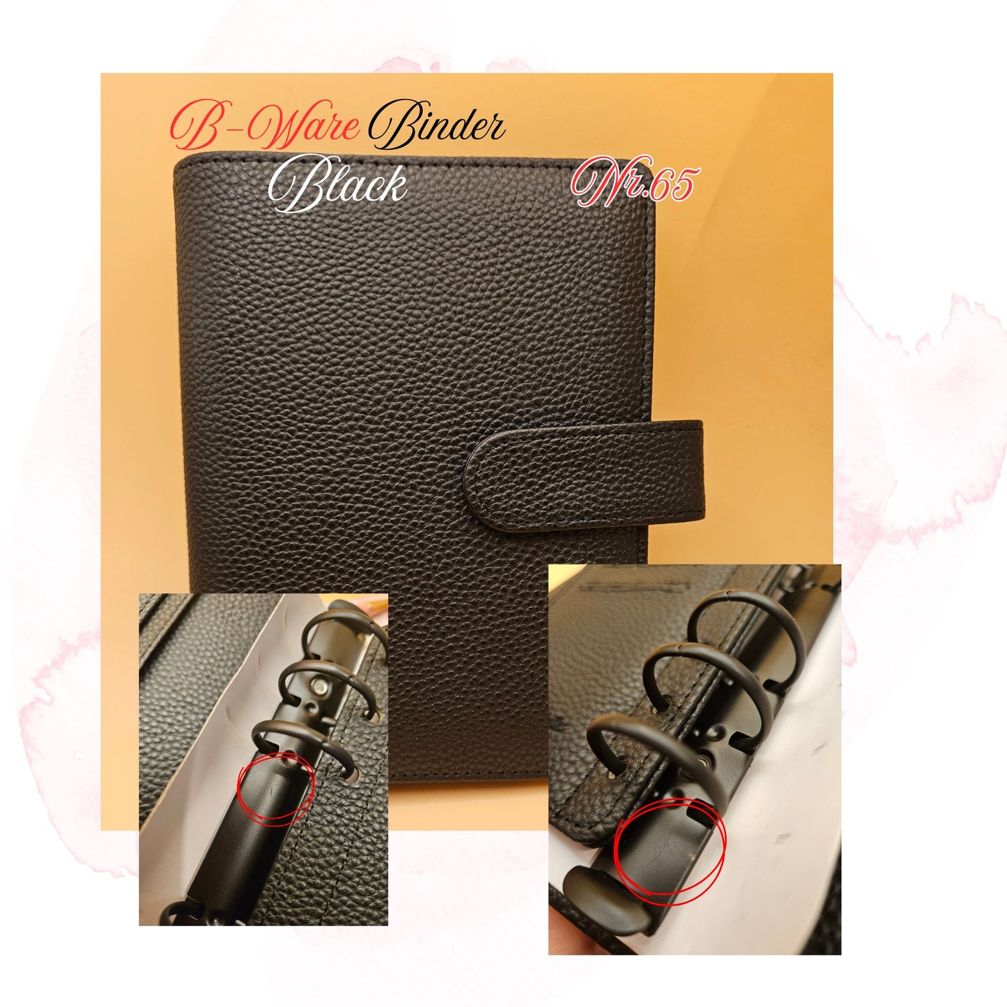 B-Ware Kiesel-Leder Binder A6 Teil 2