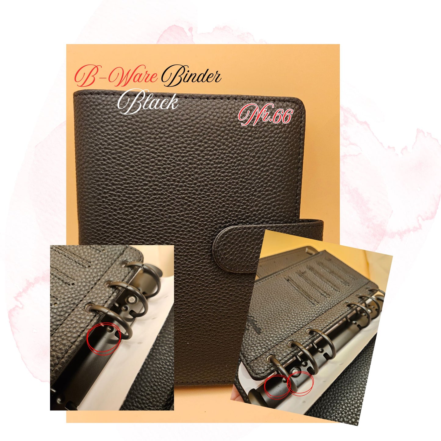 B-Ware Kiesel-Leder Binder A6 Teil 2