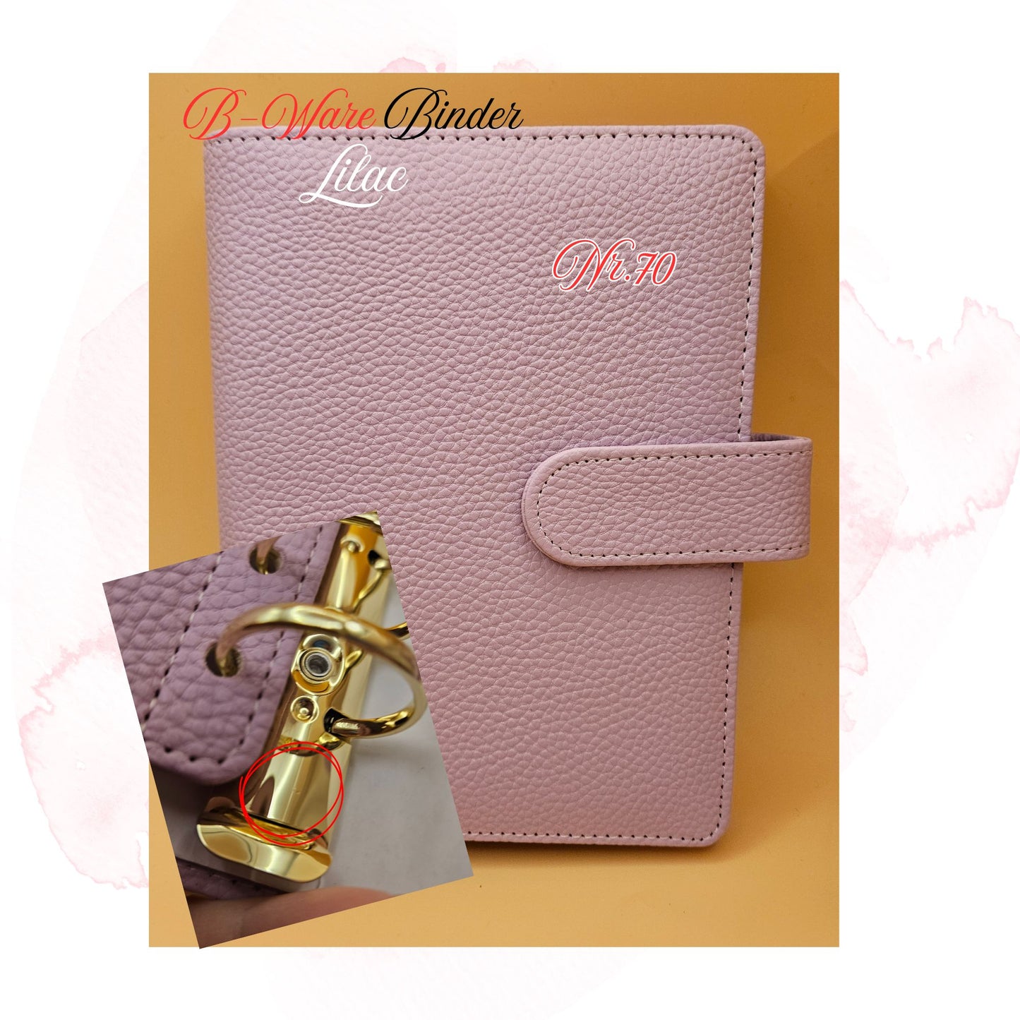 B-Ware Kiesel-Leder Binder A6 Teil 2